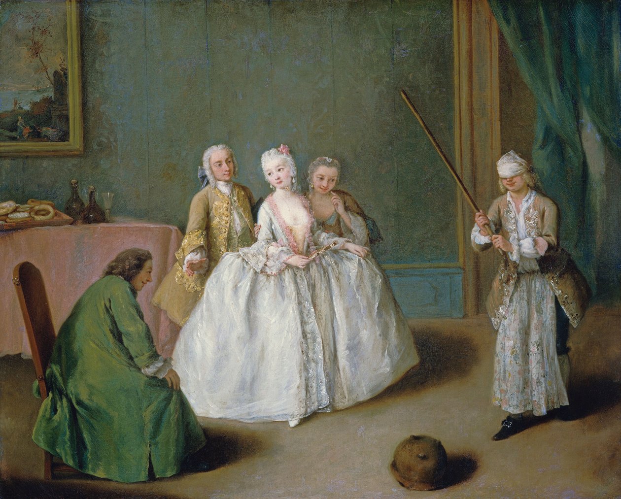 Spillet om den kogende gryde af Pietro Longhi