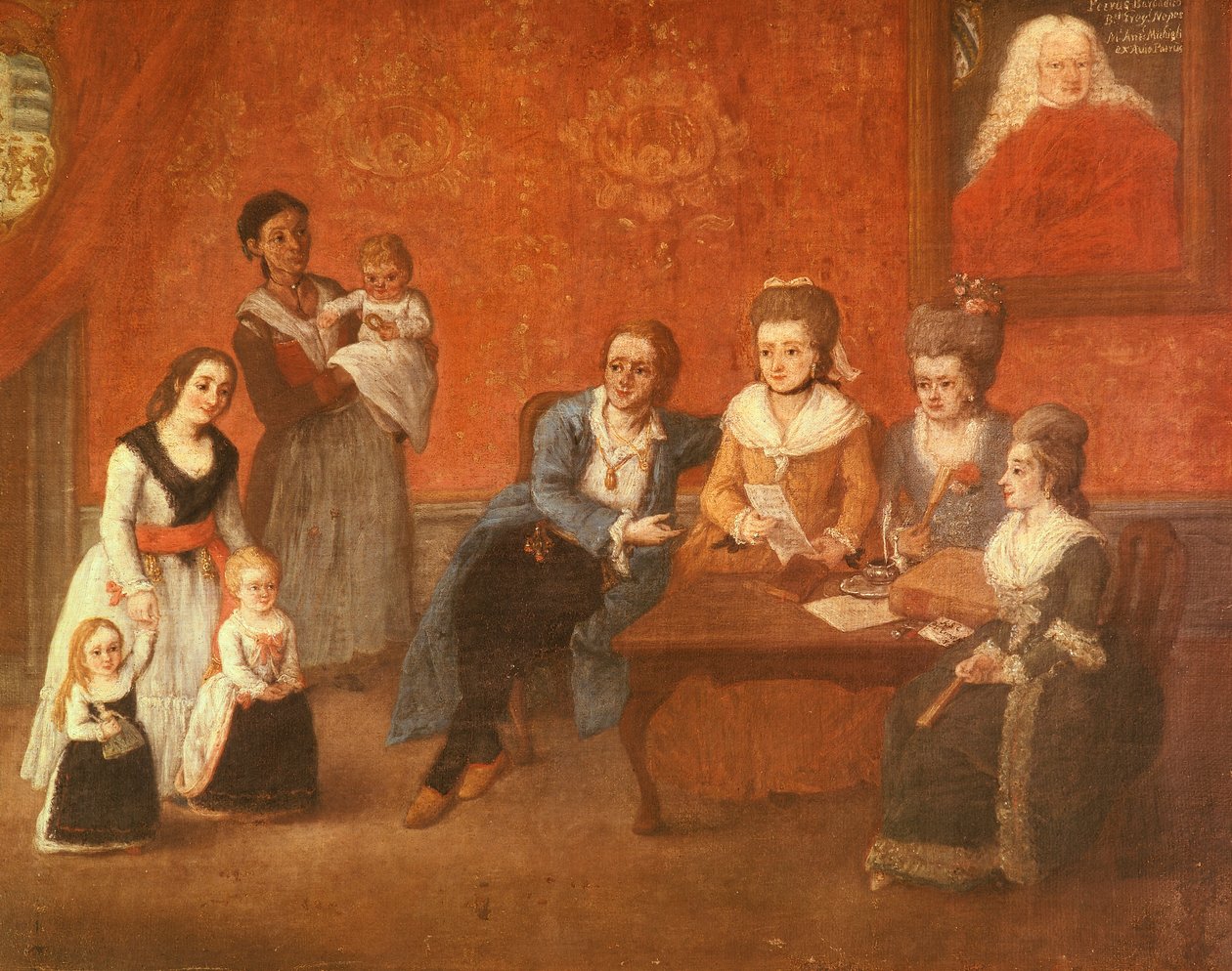 Familien Michiel, ca. 1780 (olie på lærred) af Pietro Longhi