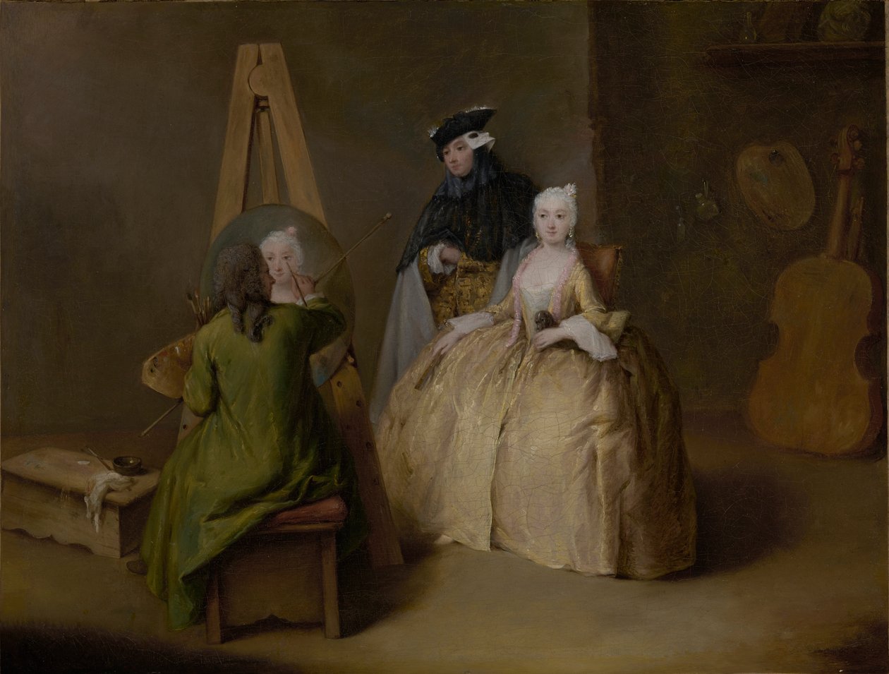 Maleren i sit atelier, ca. 1741-4 af Pietro Longhi