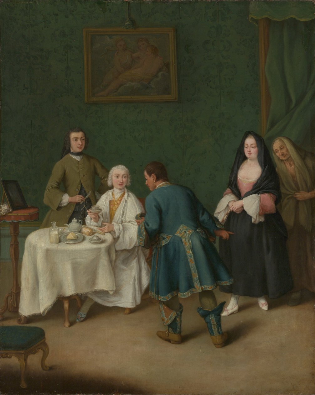 Fristelsen, 1746. af Pietro Longhi
