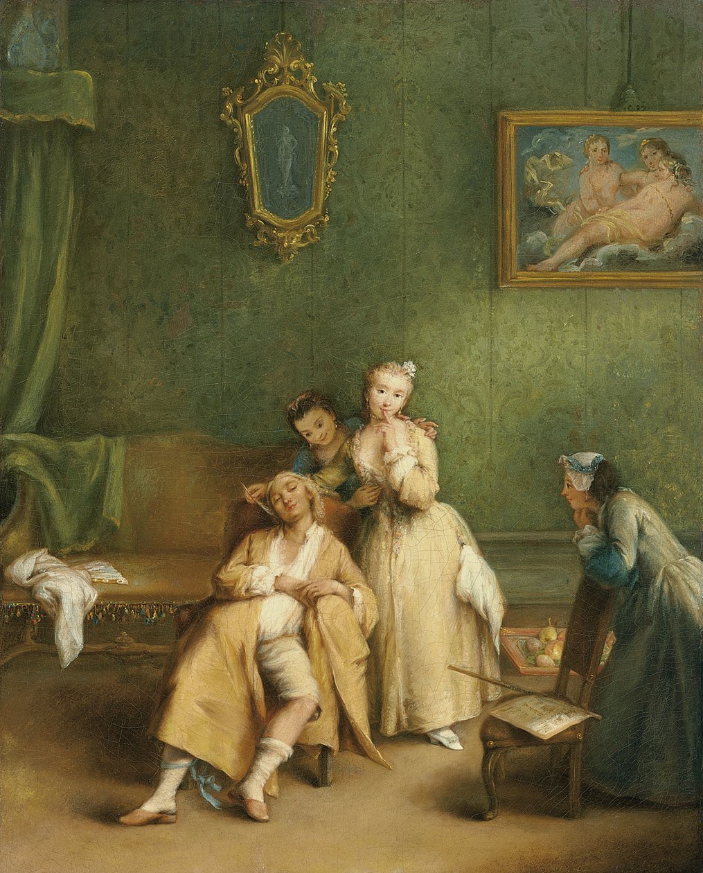 The Tickle, ca. 1755 af Pietro Longhi