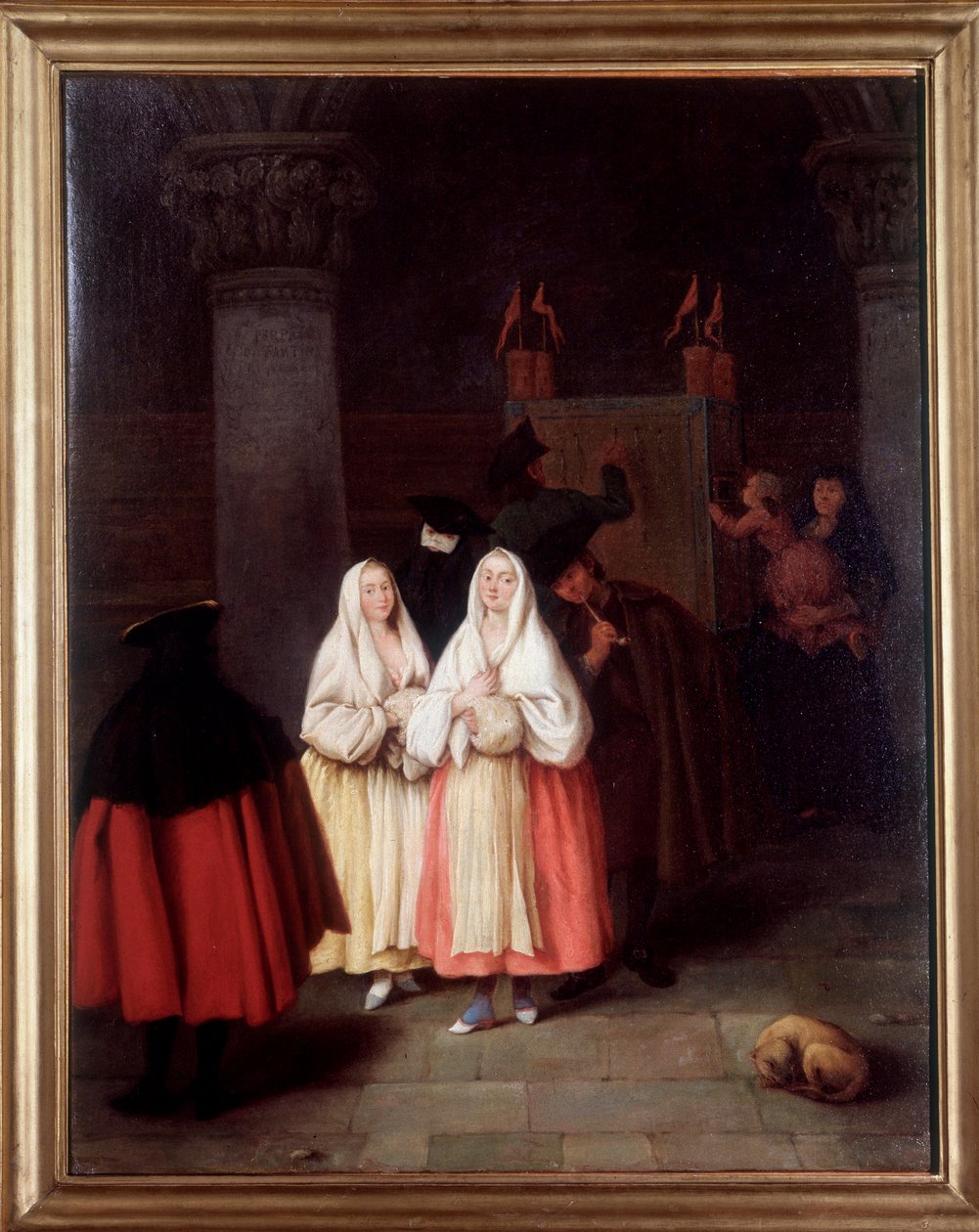 Kosmoramaet, udstilling af perspektivbilleder (Maleri af Pietro Longhi