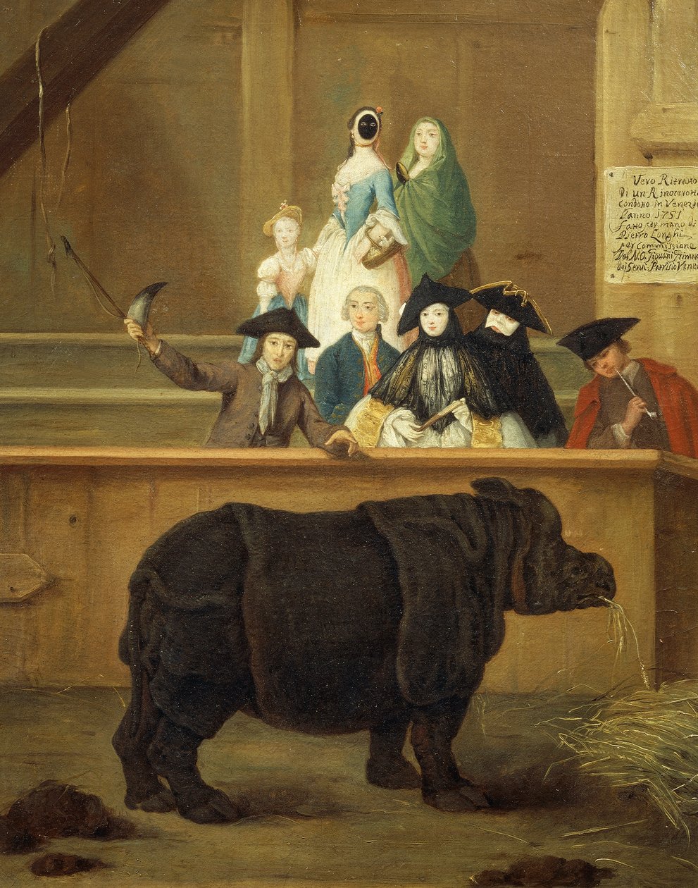 Udstillingen af næsehornet af Pietro Longhi