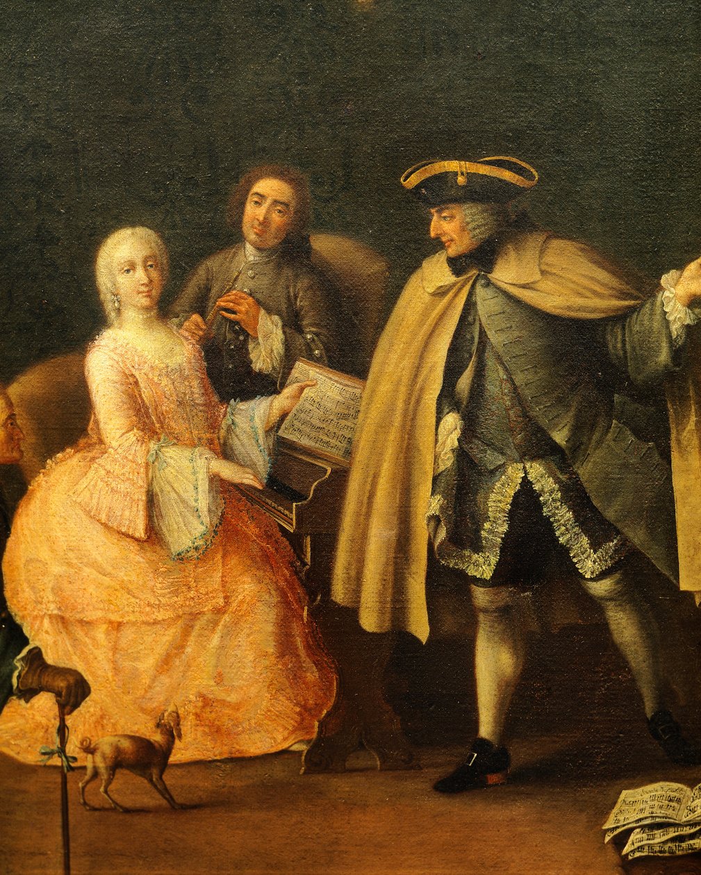 Musiklæreren, af Pietro Longhi (1701-1785) af Pietro Longhi