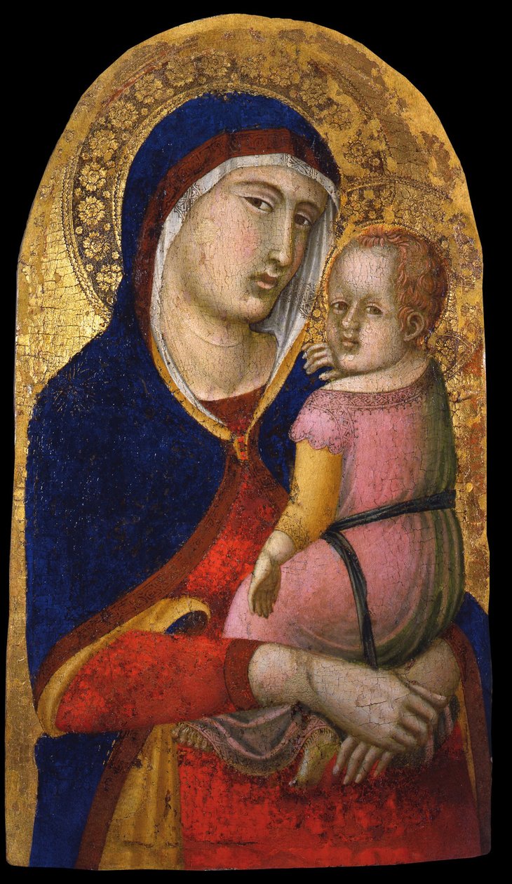 Madonna med barn, ca 1340 af Pietro Lorenzetti