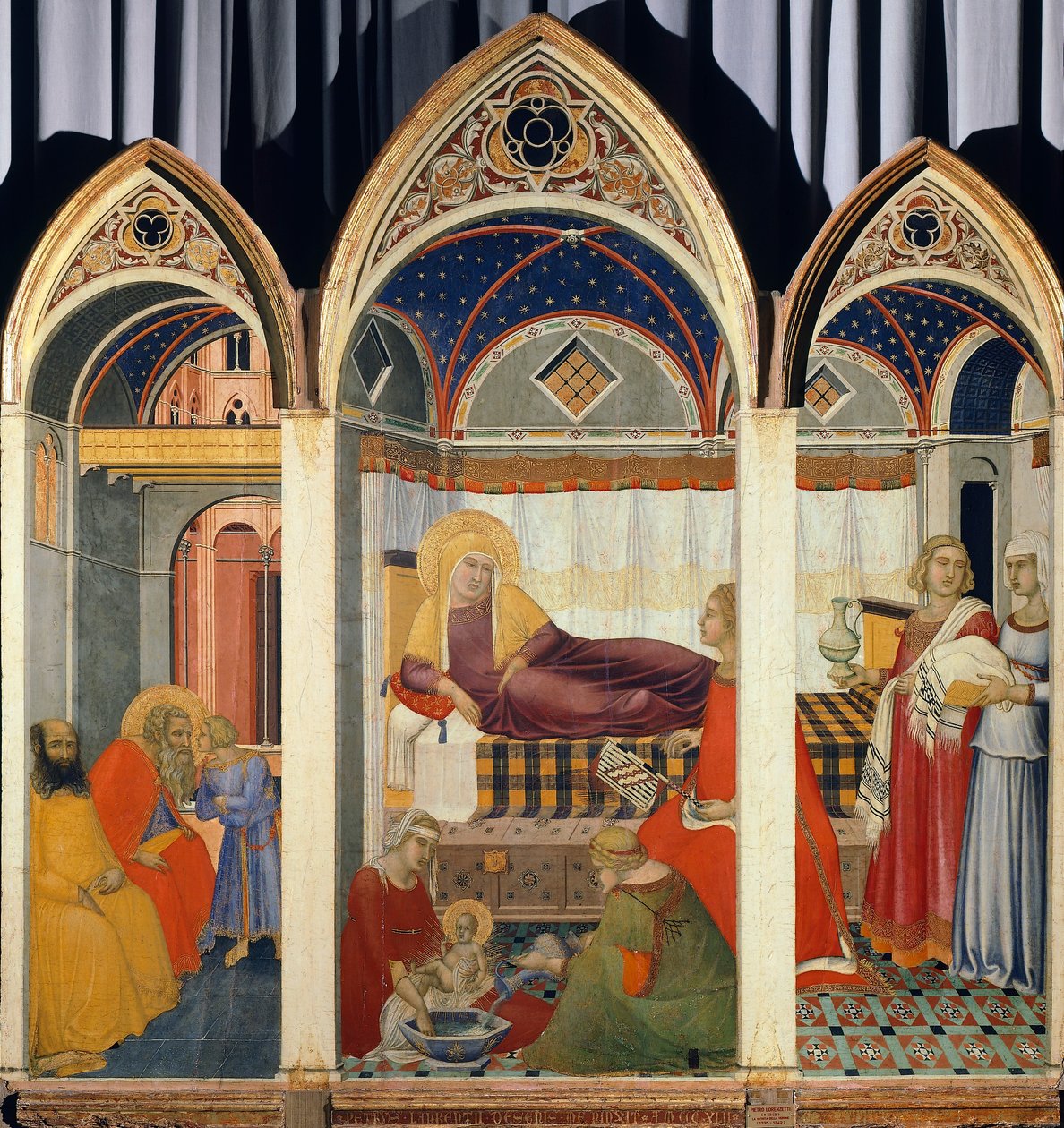 Jomfruens fødsel, af Pietro Lorenzetti (ca 1280-ca 1348) af Pietro Lorenzetti