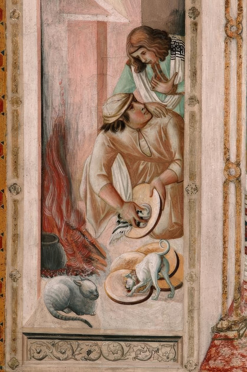 P. Lorenzetti, Sidste Nadver, Køkken af Pietro Lorenzetti