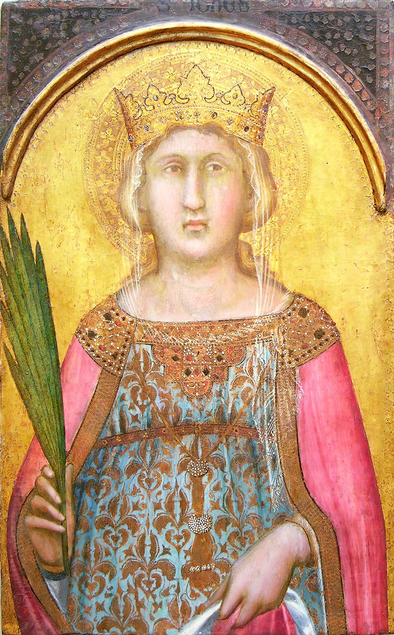 Saint Catherine of Alexandria, kort efter 1342. af Pietro Lorenzetti