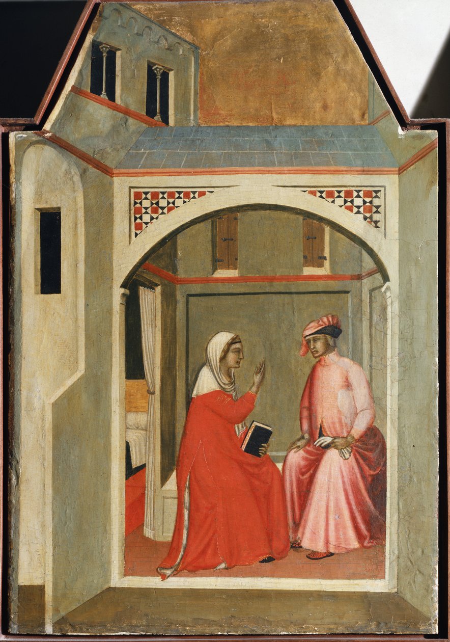 Adskillelse af St. Humility og hendes mand (detalje af Saint Humility