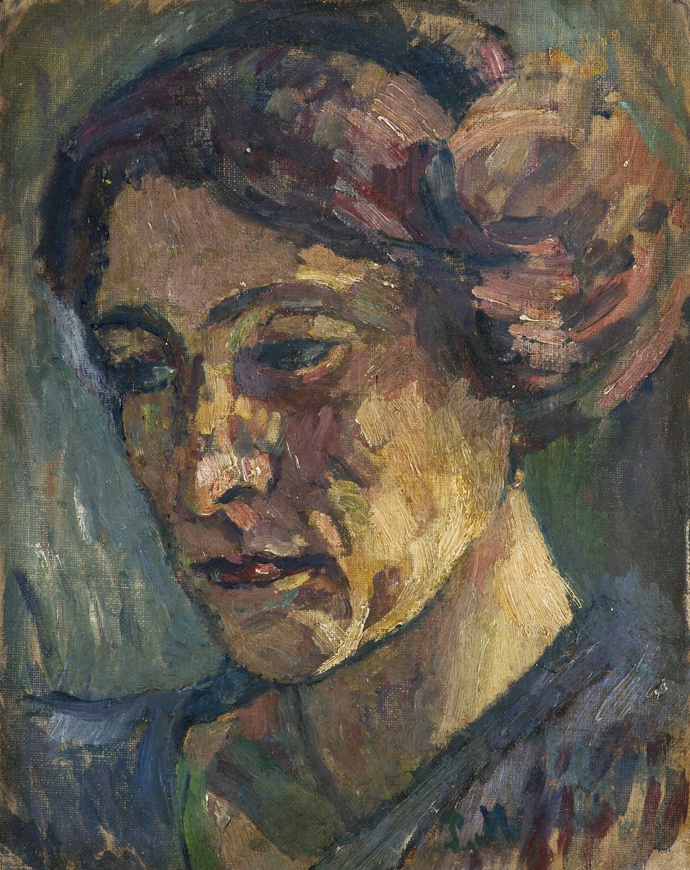 Portræt af hustruen, 1929 af Pietro Marussig