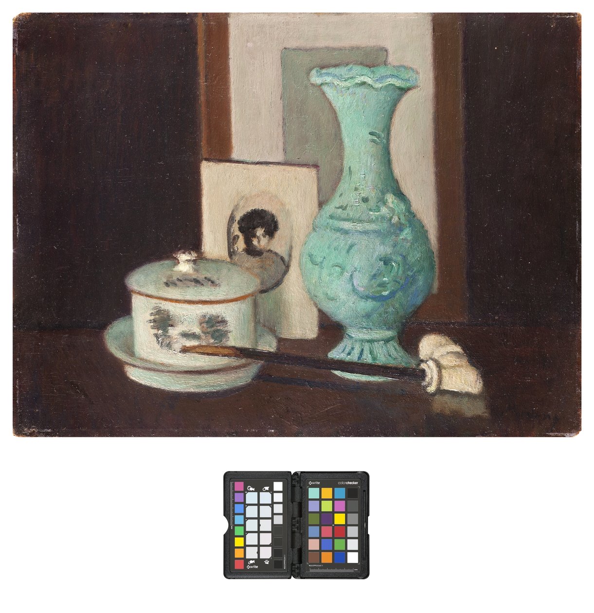 Stilleben med pibe, 1926-28 af Pietro Marussig