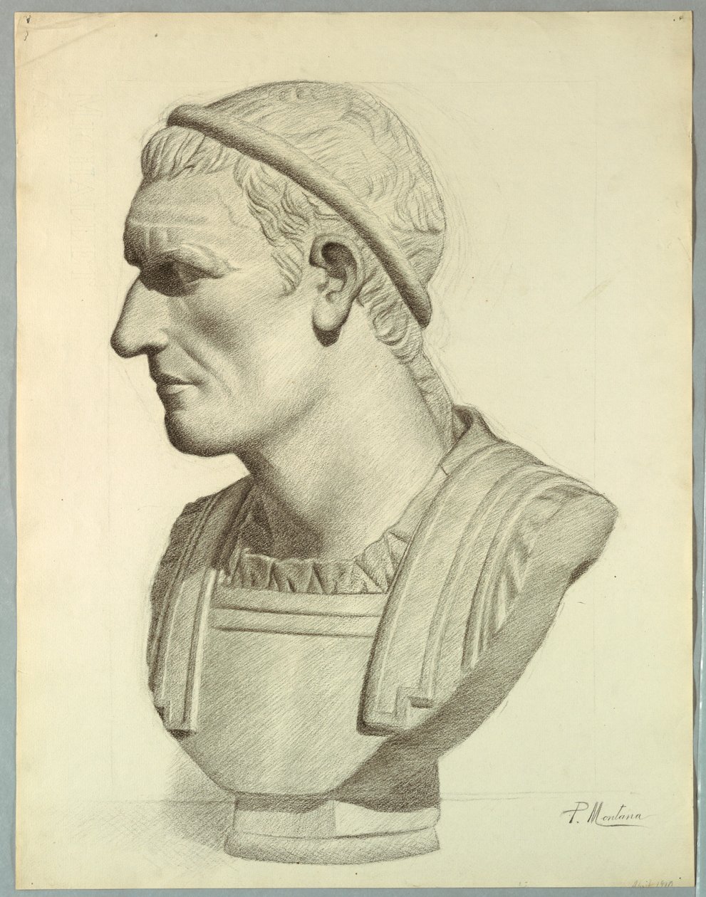 Buste af en romersk senator (gengivelse fra en gipsafstøbning) af Pietro Montana