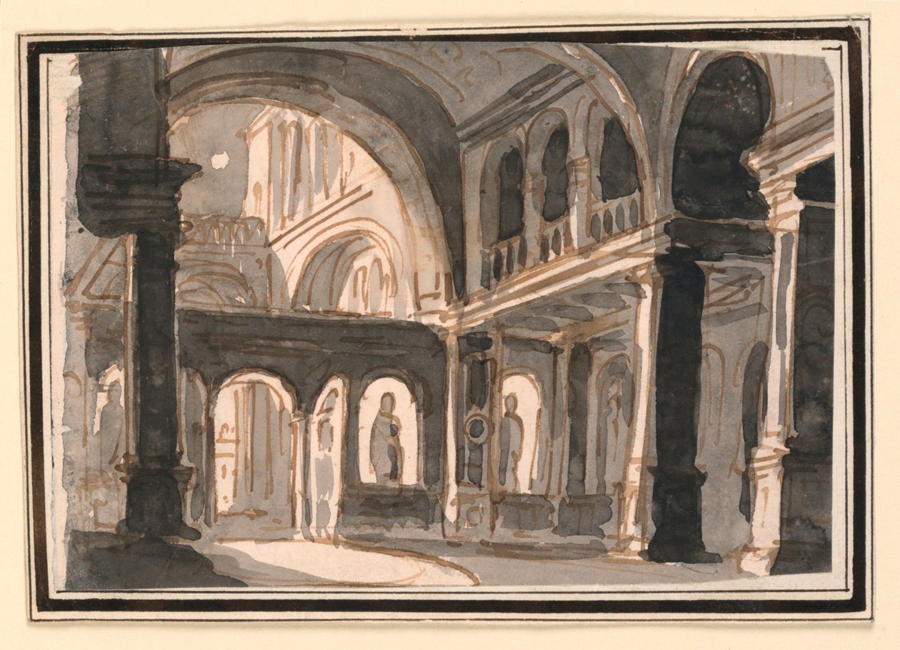 Scenedesign, Kirkens interiør af Pietro Narducci