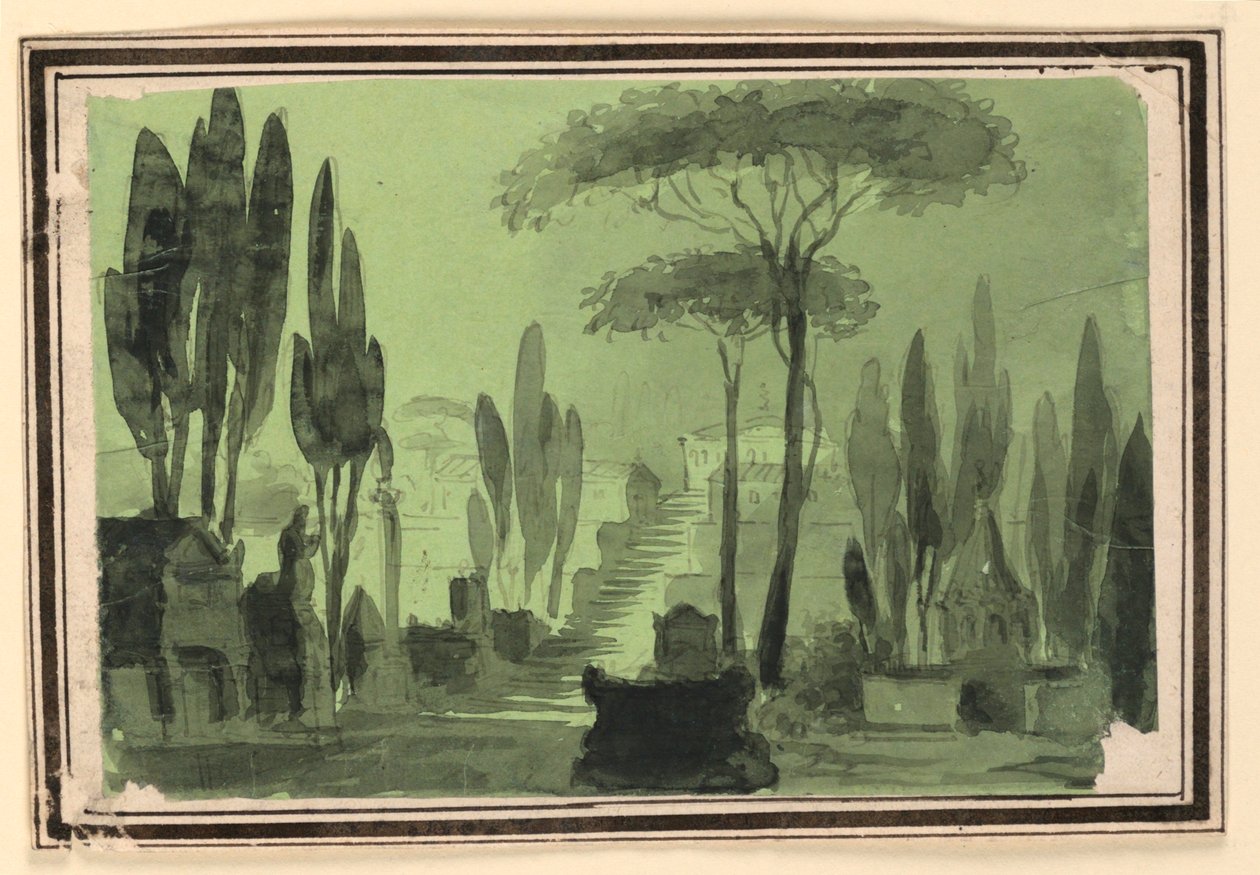 Scenedesign, trapper mellem gravene af Pietro Narducci