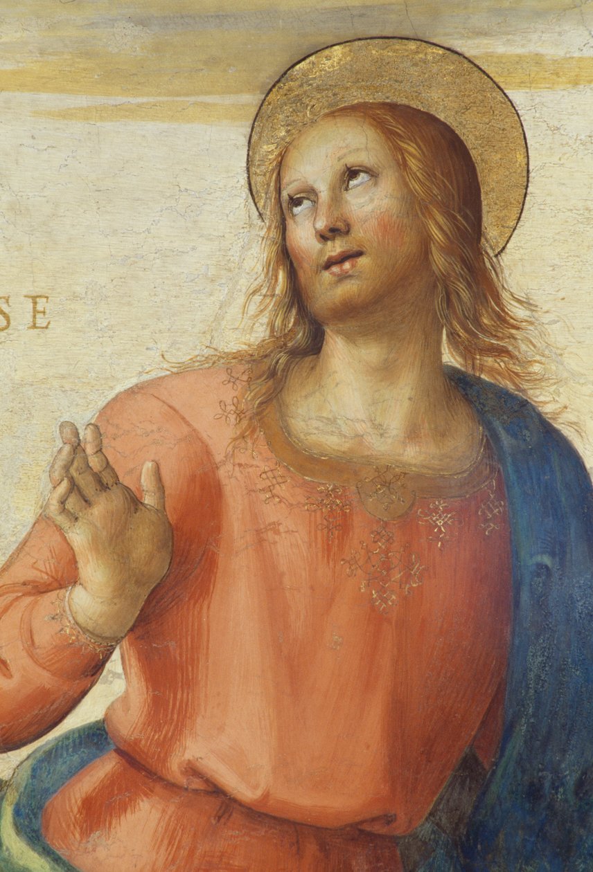 1496-1500, af Perugino (ca. 1450 -1523), fresco, Audience Hall, Collegio del Cambio (College of Change), Priors Palace, Perugia, Umbrien, Italien af Pietro Perugino