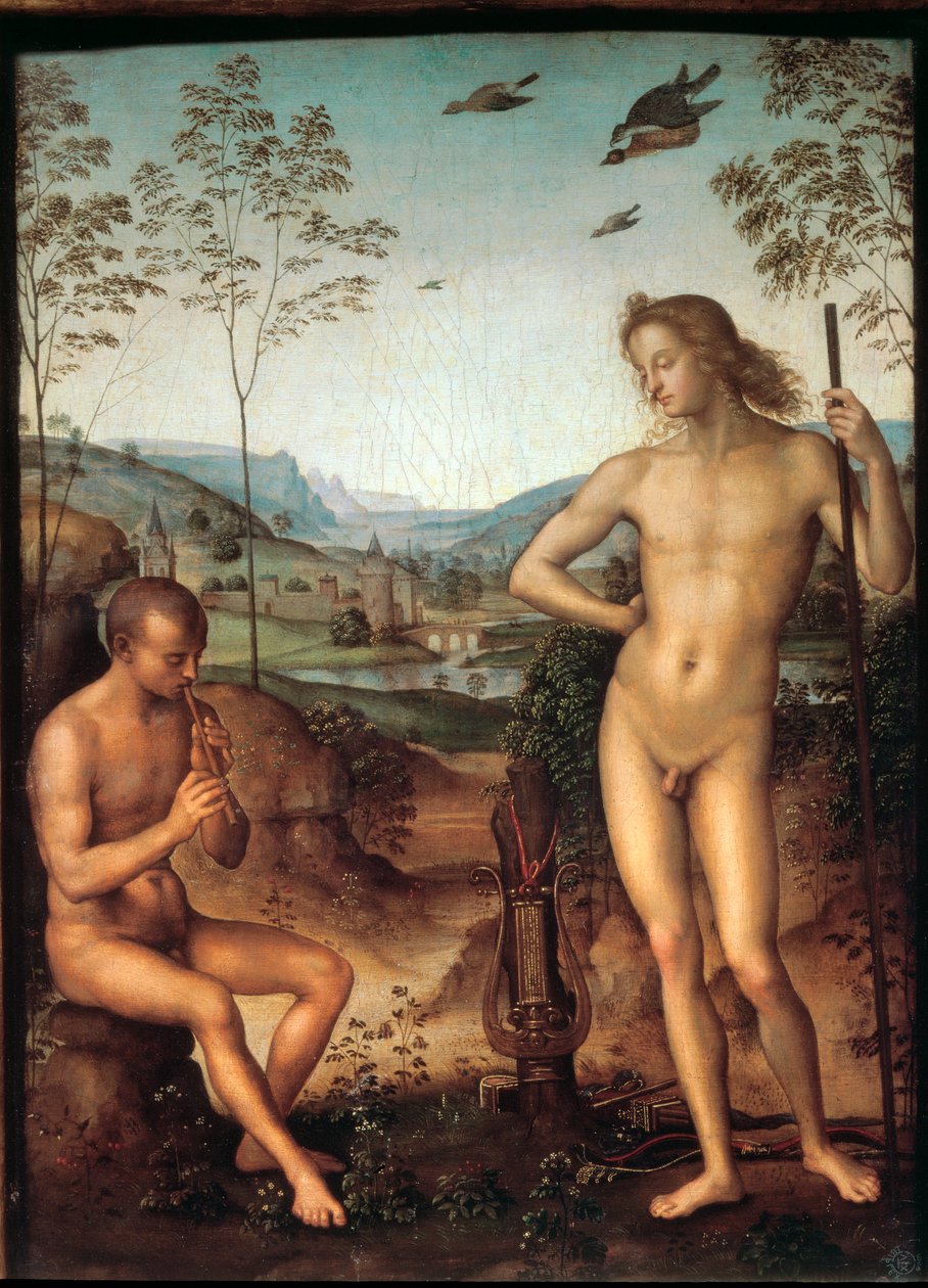 Apollo og Marsyas af Pietro Perugino