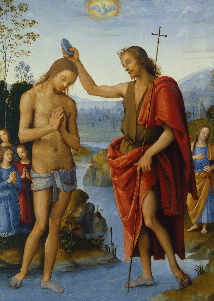Kristi dåb, af Pietro Perugino (ca 1450-1523) af Pietro Perugino