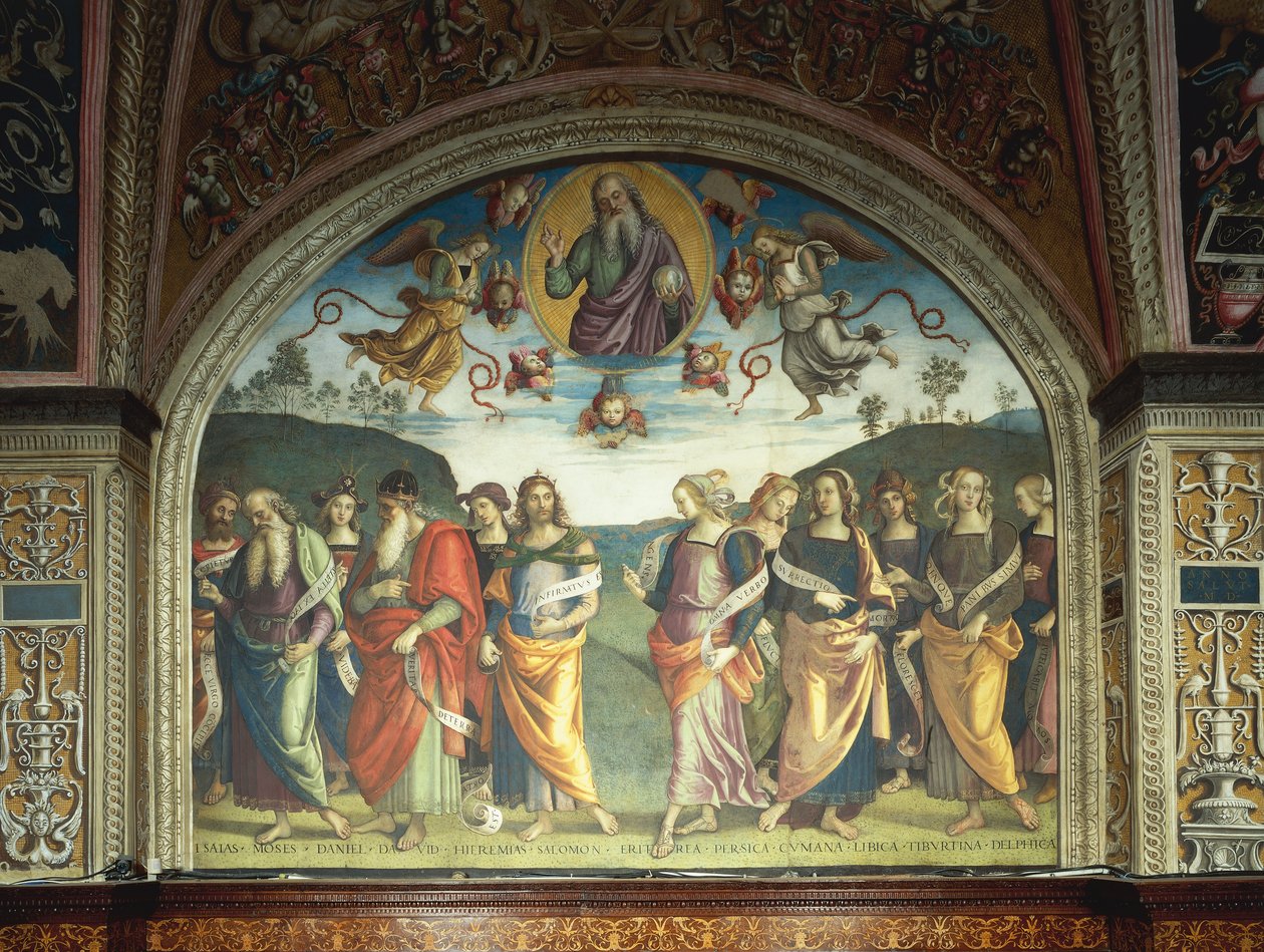 Hellige Fader med profeter og sibyller af Pietro Perugino