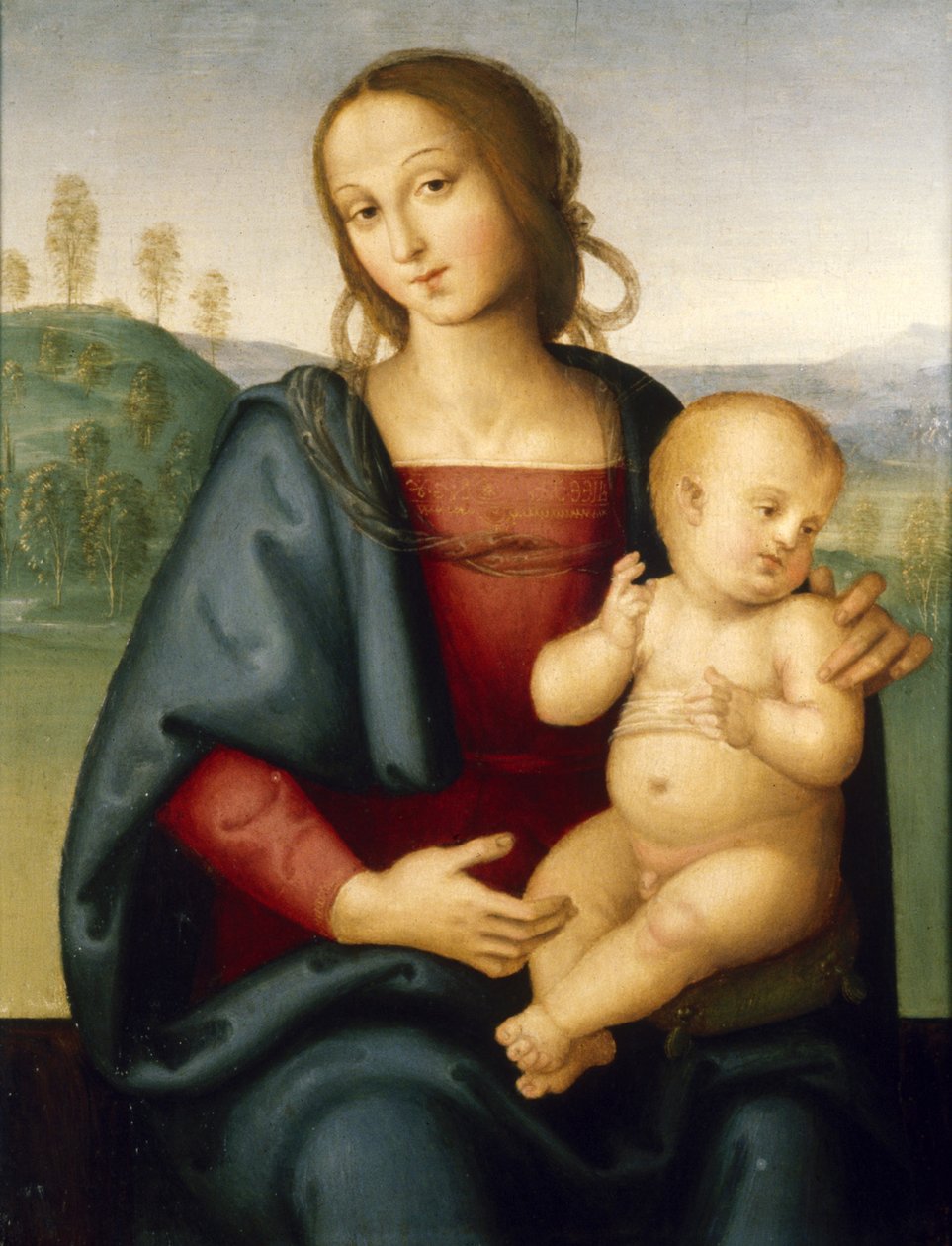 Madonna og barn, ca. 1520 af Pietro Perugino