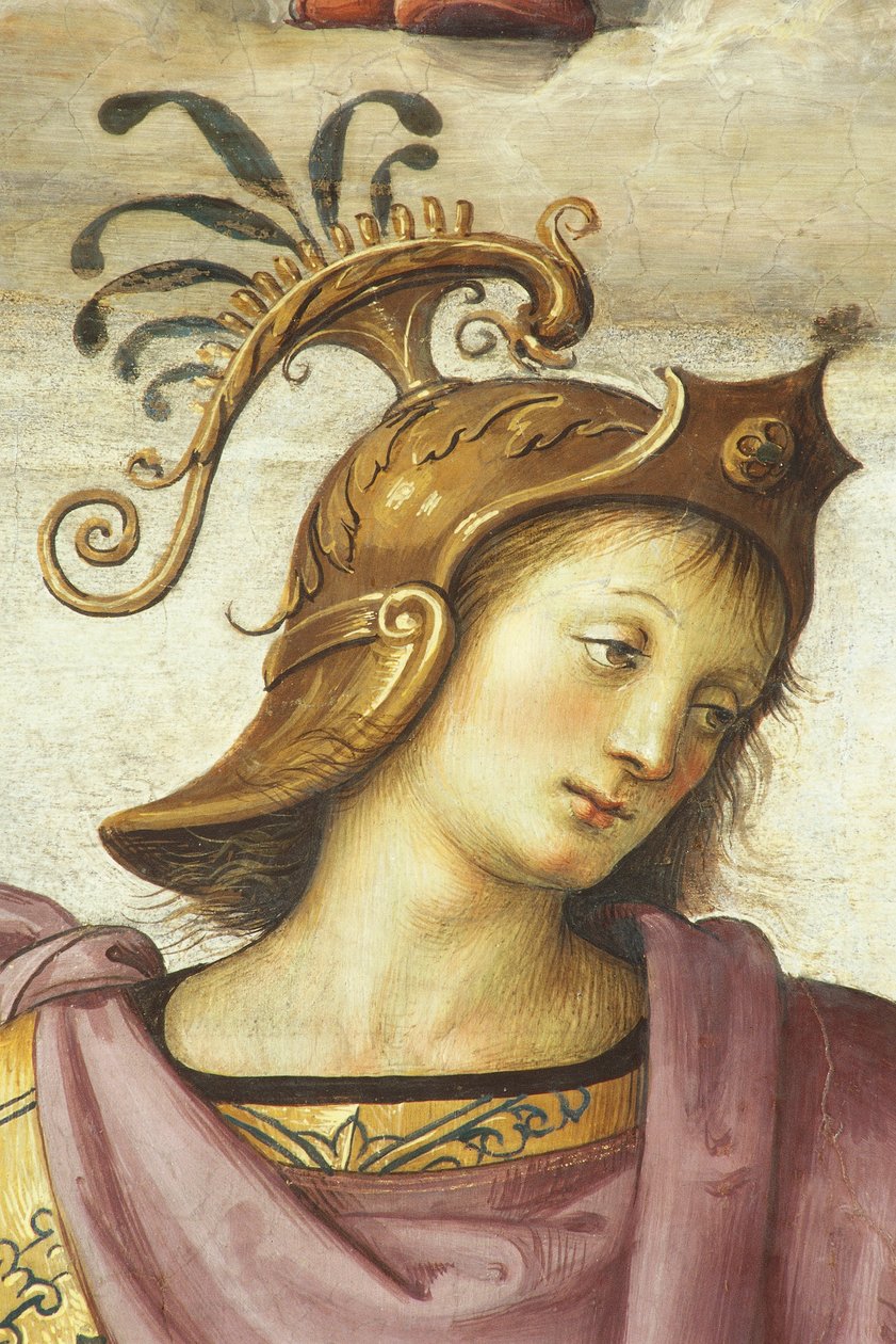 Publius Scipio, af Perugino (1450 ca. 1523), fresco, Hall of Audience, College of Cambio, Palazzo dei Priori, Perugia, Umbrien, Italien, femtende og sekstende århundrede af Pietro Perugino