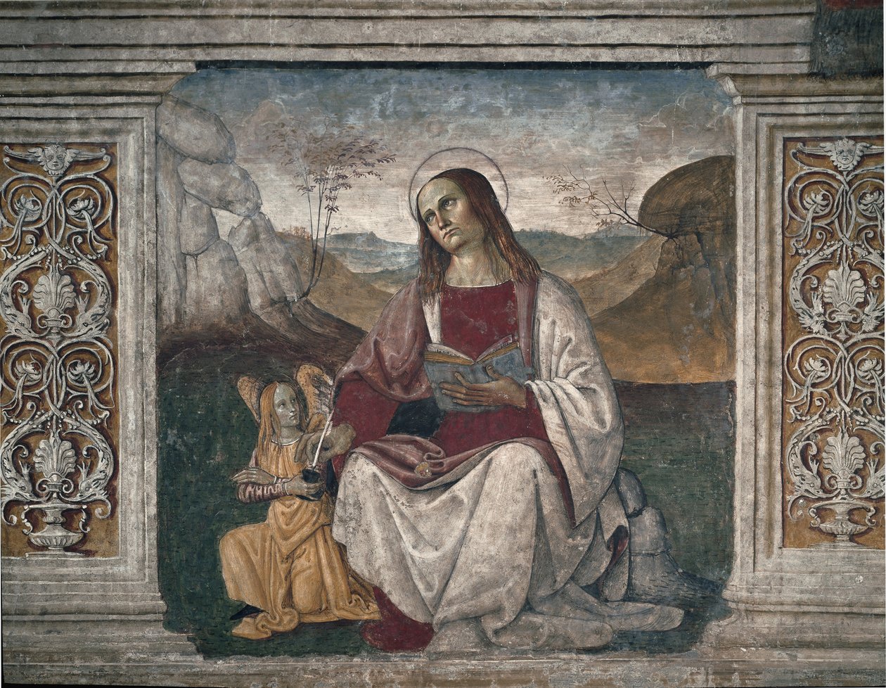 Sankt Matthæus evangelisten (fresko af Pietro Perugino