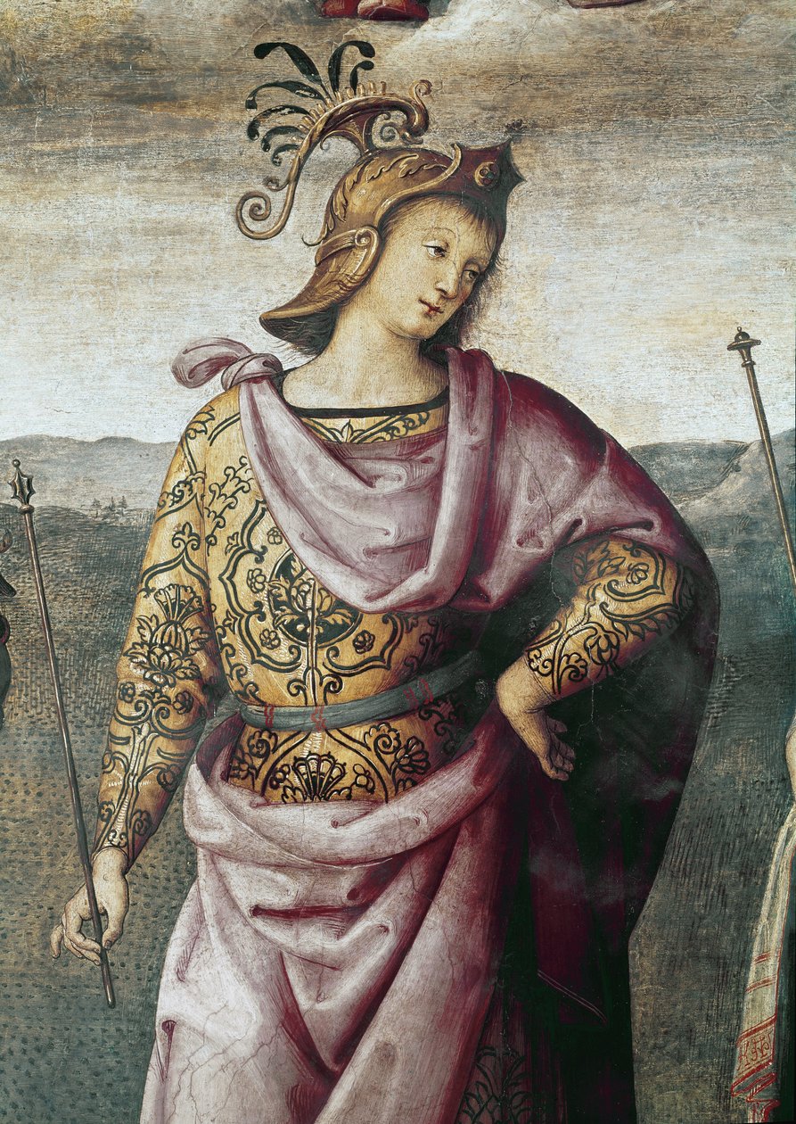 Scipio Africanus, detalje af styrke og temperament (Fresco af Pietro Perugino