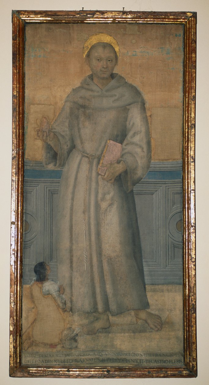 Sankt Antonius af Padova og Bartolomeo di Maraglia fra Perugia, cirka 1512, malet af Pietro Vannucci, kendt som Perugino (cirka 1450-1523), Umbrien, Italien af Pietro Perugino