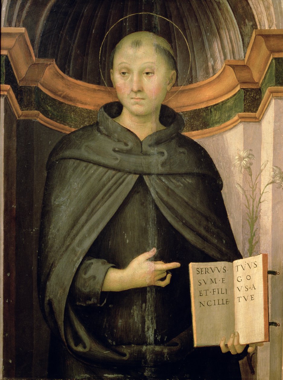 St. Nicholas af Tolentino af Pietro Perugino
