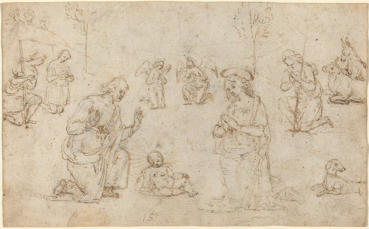 Hyrdernes tilbedelse af Pietro Perugino