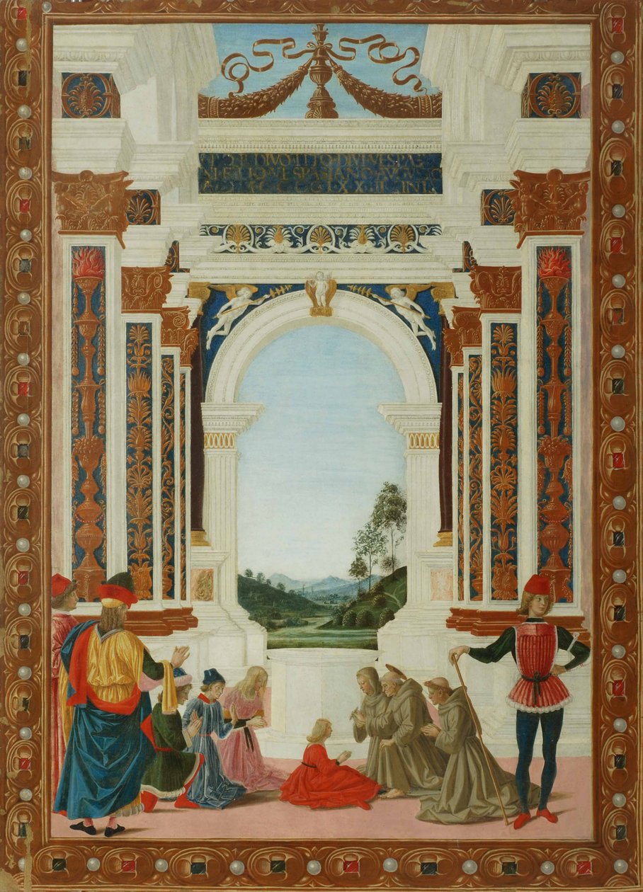 Sankt Bernhards helbredende vidunder, ca. 1473 af Pietro Perugino