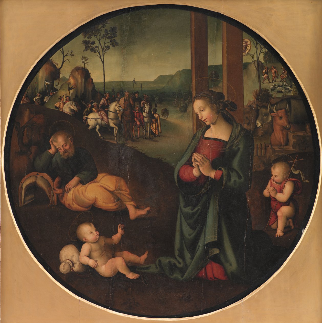 Den hellige familie af Pietro Perugino