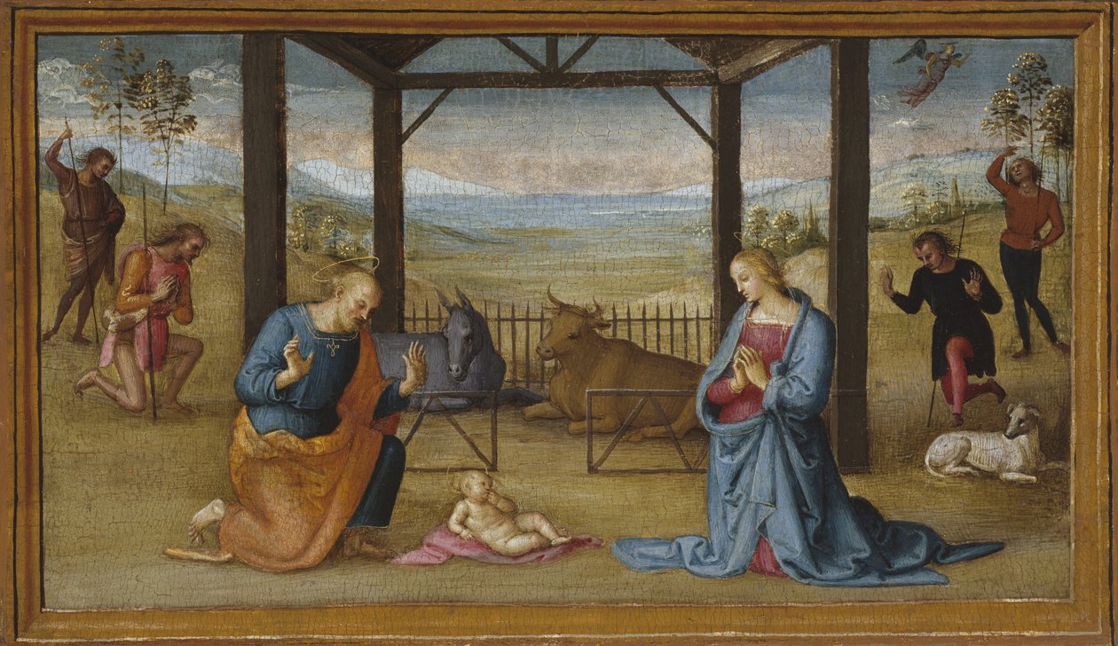 Fødselen, 1500-05 af Pietro Perugino