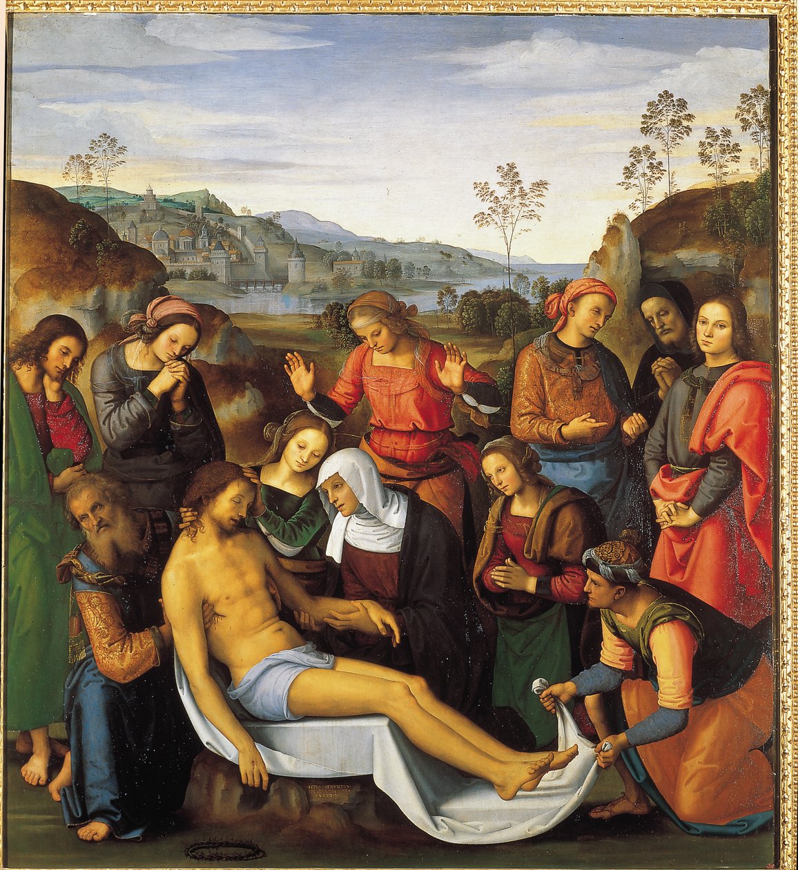 Gravkammer eller "Kristi udgravning" af Pietro Perugino