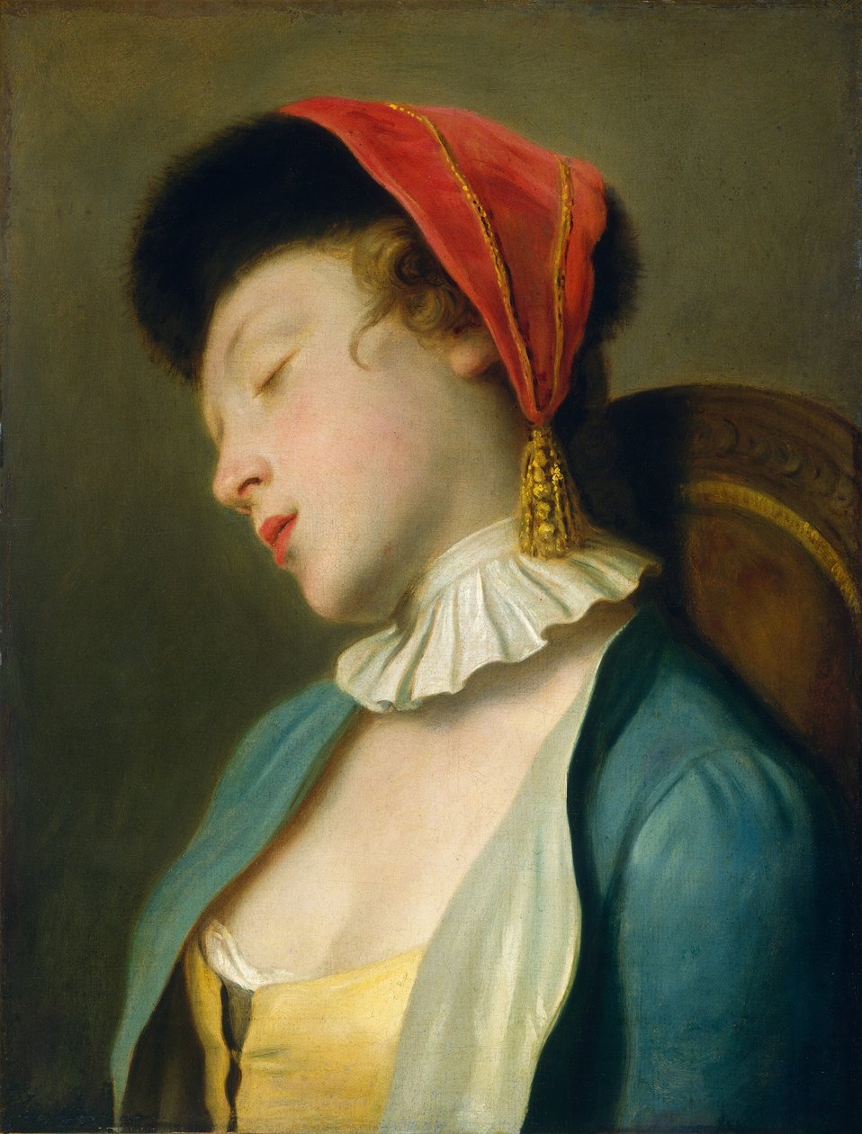 En sovende pige af Pietro Antonio Rotari