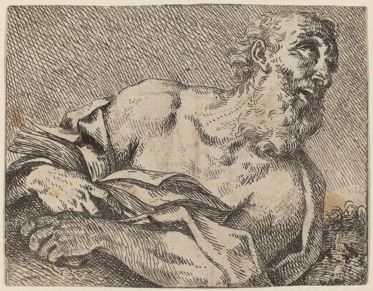 Sankt Jerome af Pietro Rotari after Antonio Balestra