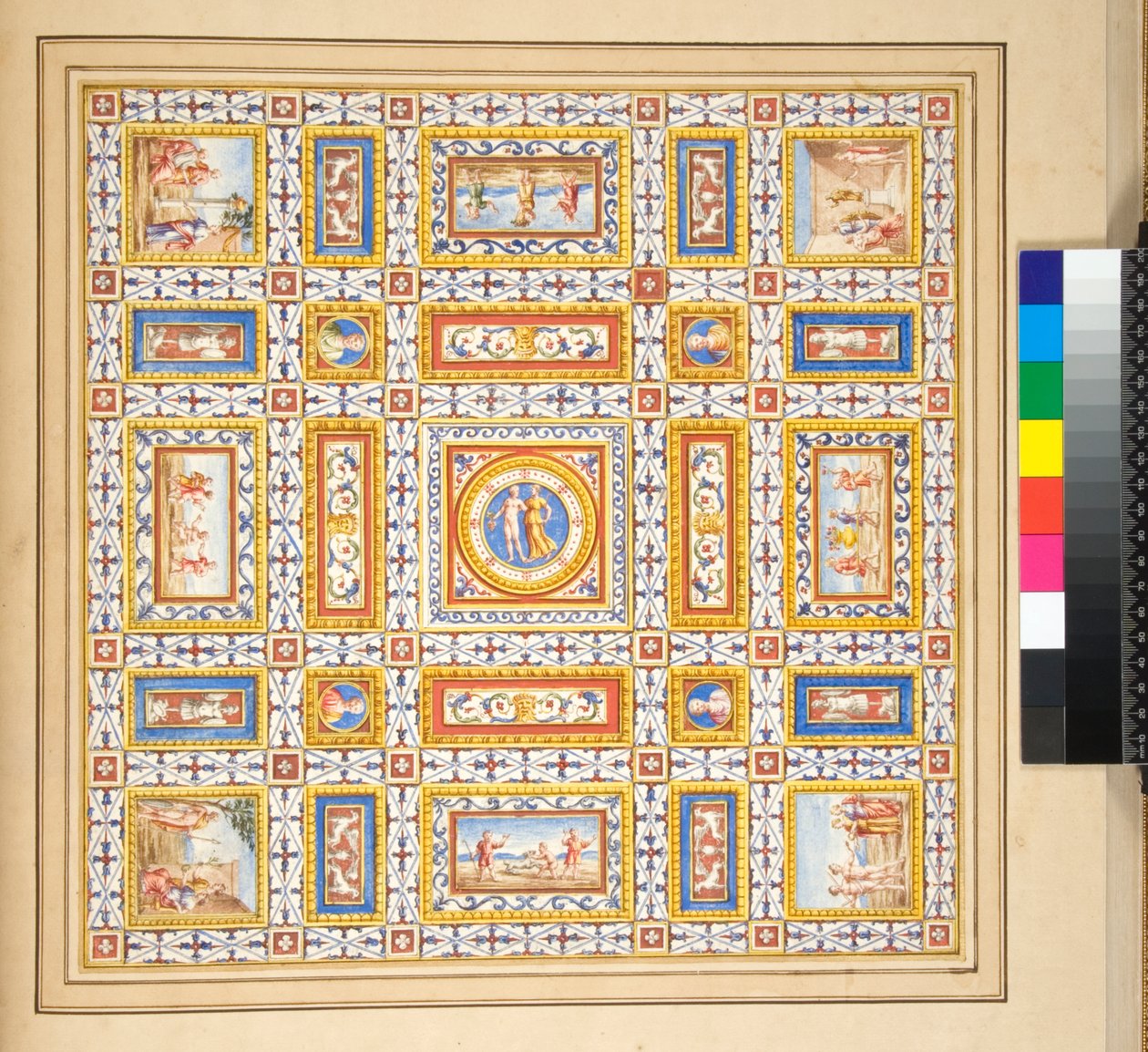 Et design til en loftfresco af Pietro Santi Bartoli
