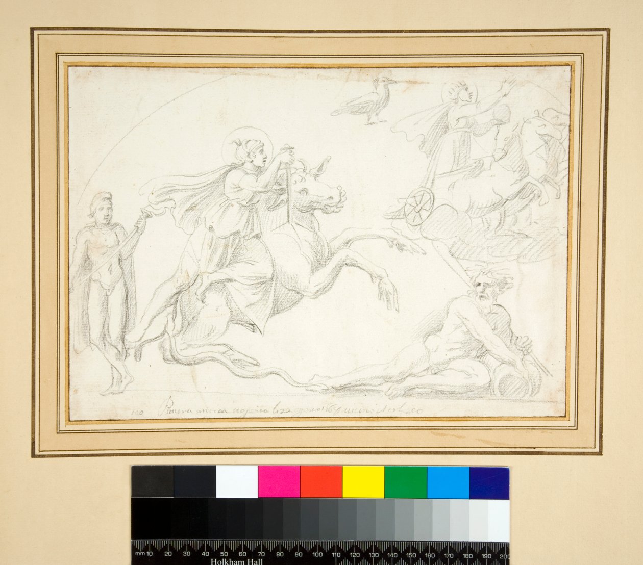 Mithraisk scene (blyant) af Pietro Santi Bartoli
