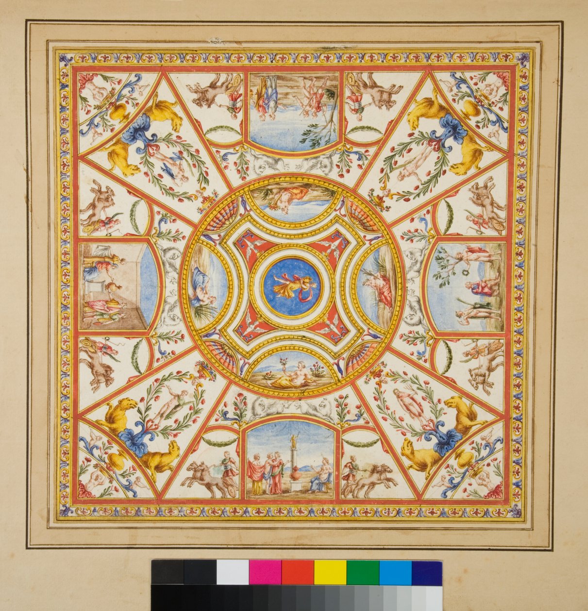 Hvælving af Augustus Palads af Pietro Santi Bartoli
