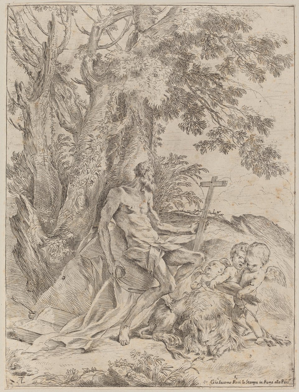 Sankt Jerome af Pietro Testa