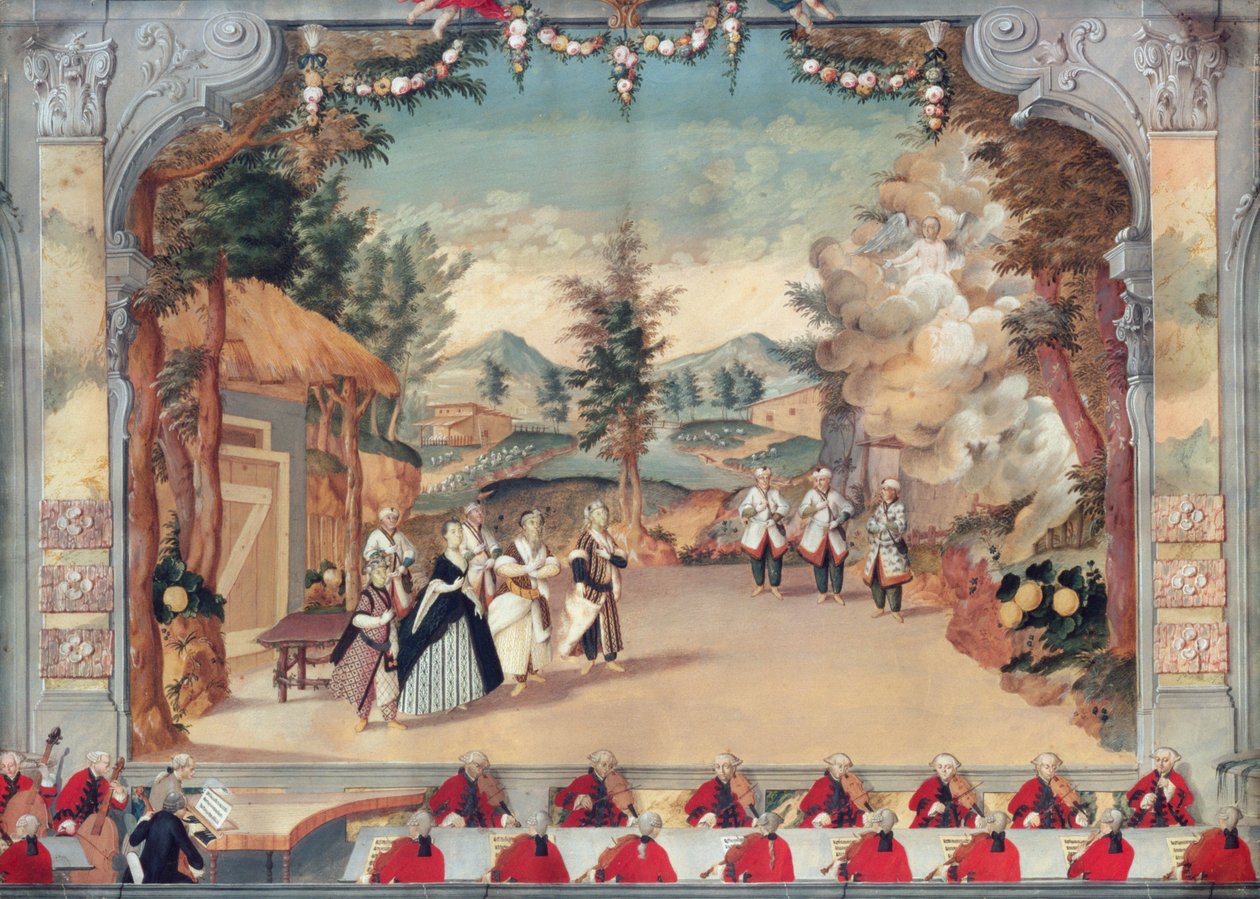 Joseph Haydn (1732-1809) ved den første opførelse af hans opera 