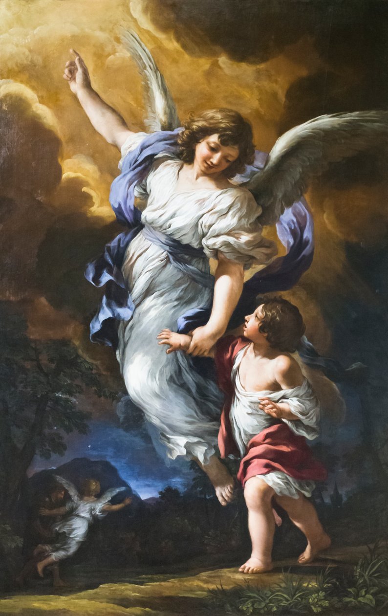 Skytsengelen af Pietro da (1596 1669) Cortona