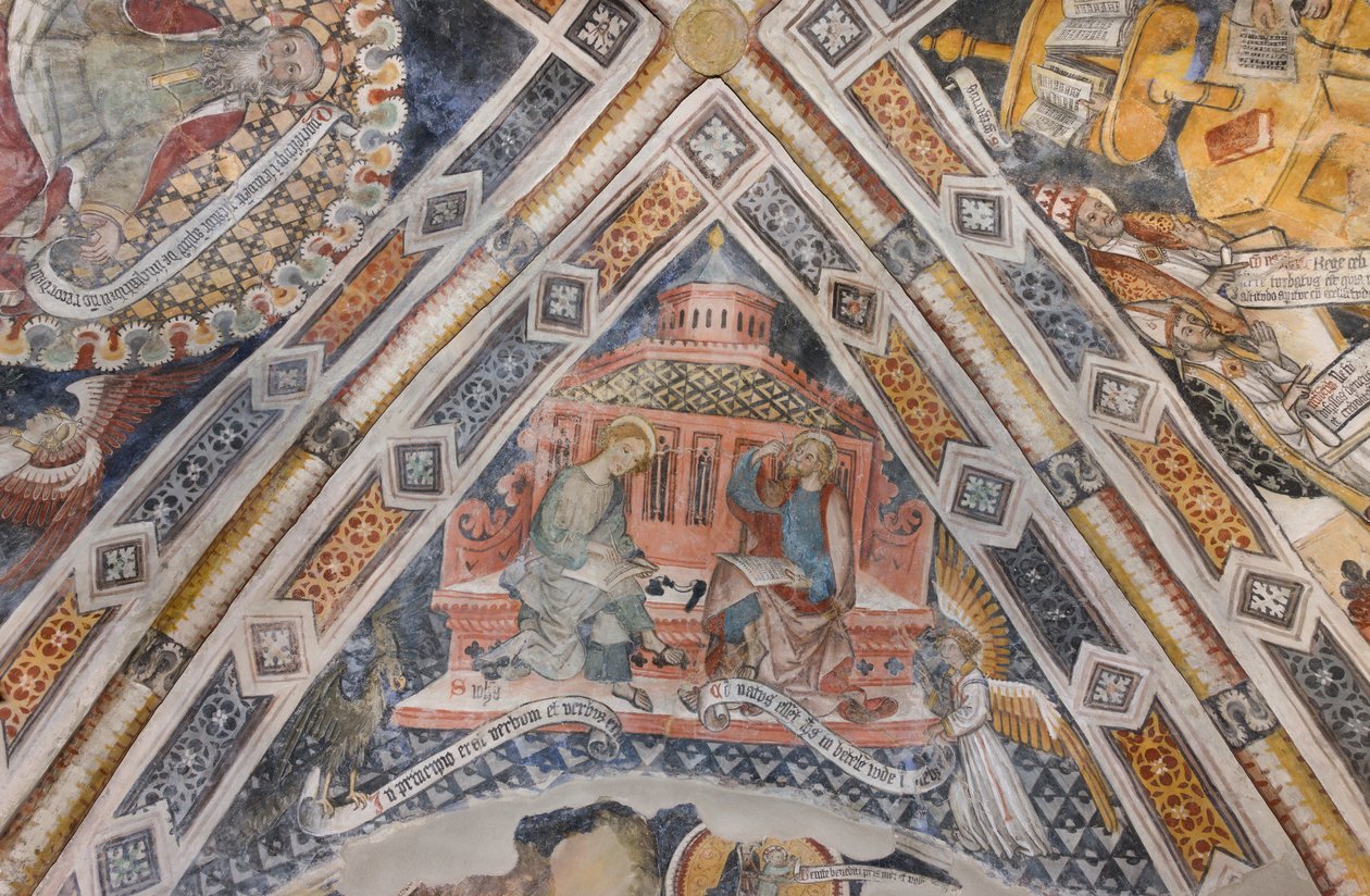 Evangelisterne Sankt Johannes og Sankt Matthæus af Pietro da (15th century) Saluzzo