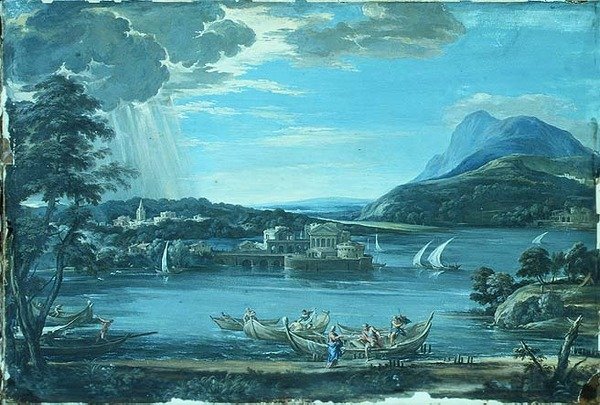 Kaldet af SS. Peter og Andrew, ca. 1800 (gouache) af Pietro da (after) Cortona