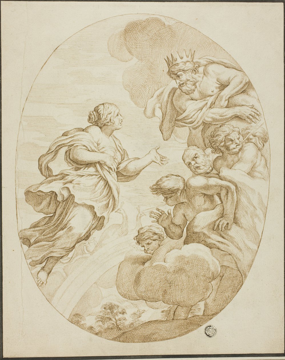 Juno, Zeus og Aeolus af Pietro da Cortona