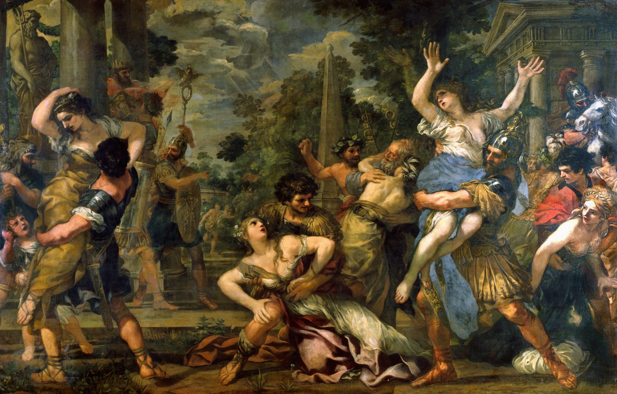 Voldtægt af sabinerne af Pietro da Cortona