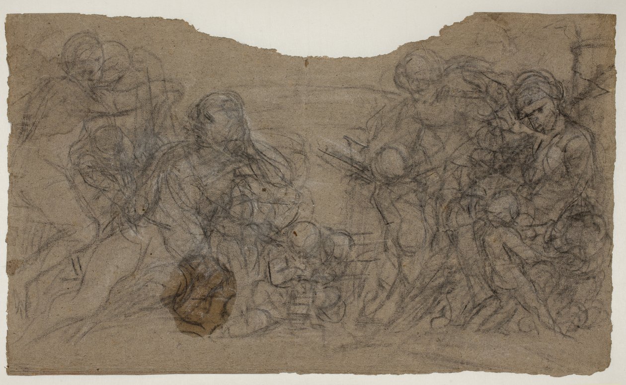 Skitser til figurgrupper af Pietro da Cortona