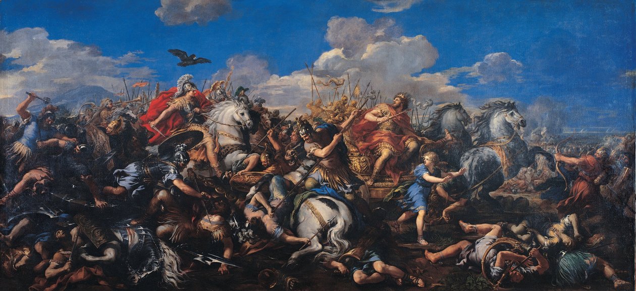 Slaget ved Alexander versus Darius, 1644-1655 af Pietro da Cortona