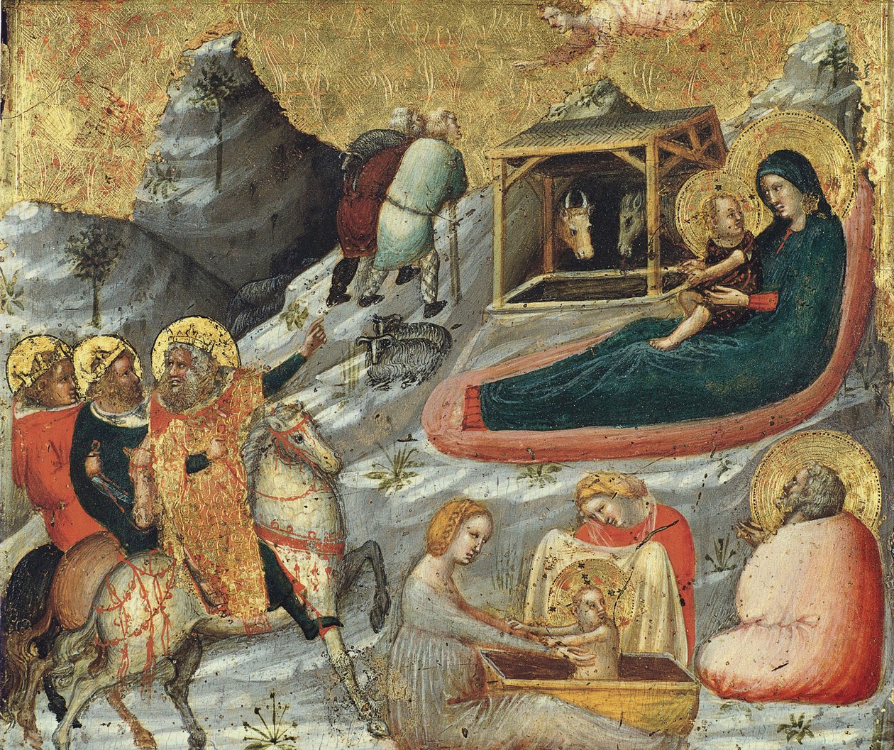 Fødselen og andre episoder fra Kristi barndom af Pietro da Rimini