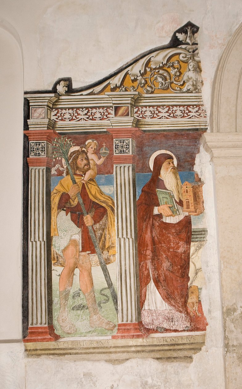 Saint Pietro og Paolo kirken, Valvasone, Friuli, Italien (fresco) af Pietro da Vicenza