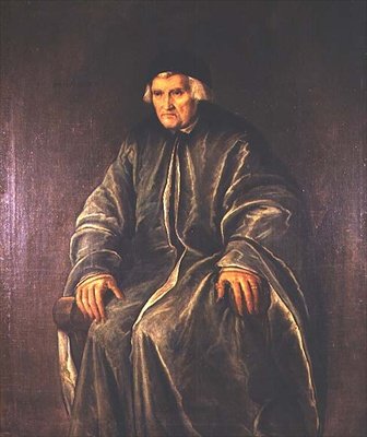 Portræt af Dr. Zaccaria dal Pozzo (d.1561), 102 år af Pietro de Mariscalchi